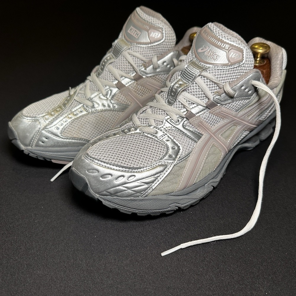 ASICS Kith Running Shoes Mens 13 White Morganite Gel Nimbus 10.1 1203a723 R Feig